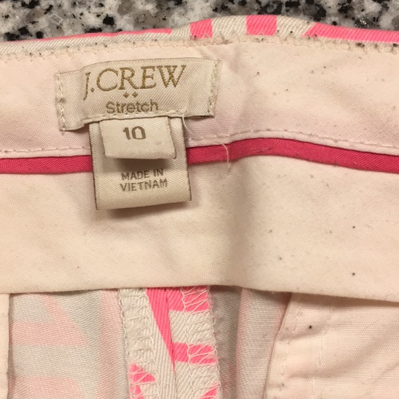 J Crew Neon & Pink Cream Stretch Short 3” - Picture 3 of 3